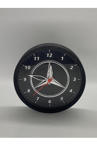 Mercedes Temalı, Siyah Kasa, Modern Duvar Saati Siyah