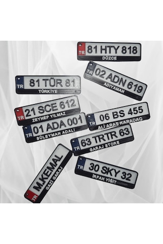 Kişiye Özel Plaka  Anahtarlık
