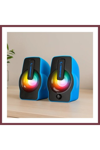 Storeşahin Usb Rgb Işıklı 1+1 6w Multimedya Hoparlör Seti Shn0720