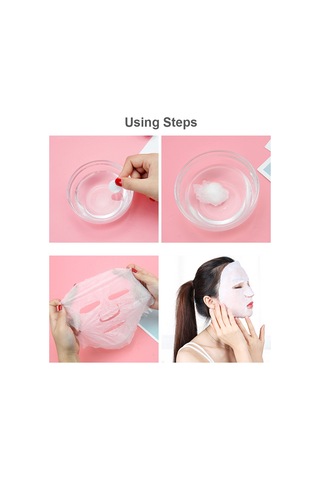 Qingmipy 50'li Paket Saf Pamuklu Yüz Maskesi - Nemlendirici, Seyahat Dostu, Dıy Cilt Bakımı İçin Pratik Çözüm