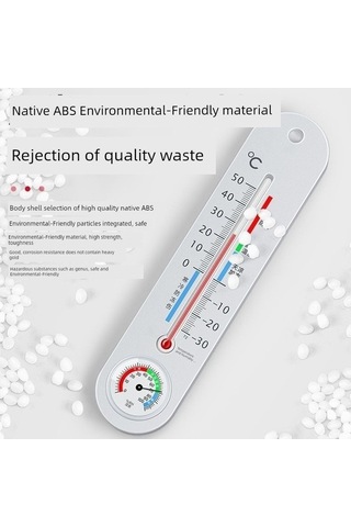 Trendooze Gümüş Askılı İç Ortam Termometre-higrometre 9013 - Özel Hediye İçin