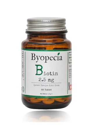 Byopecia Biotin Saç Dökülmesi ve Tırnaklar İçin Tablet 60 x 2.5 MG