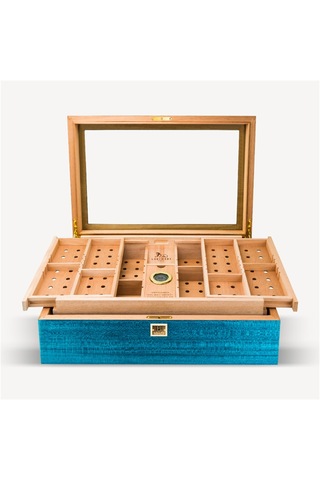 Lubinski Limited Edt. İspanyol Sedir Mavi Humidor
