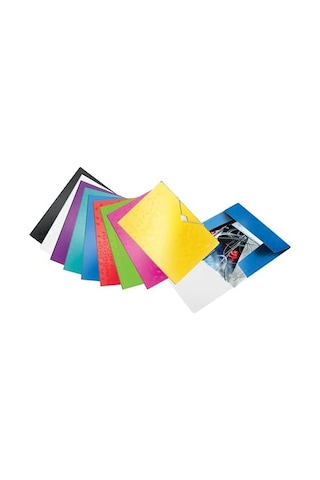 45990062 Wow A4 İnce Lastikli 3 Katlı Dosya, Metalik Mor