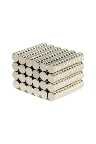 50 Adet Yuvarlak Neodyum Mıknatıs, 5x2 Mm, Güçlü Magnet, N35 Kalite