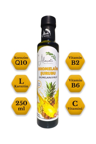 Bromelain Zengin İçerikli Detox Mix Şurubu Vitamin İlaveli