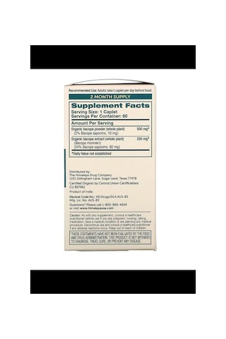 Himalaya Organik Bacopa 60 Tablet