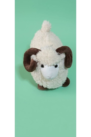 Peluş Kuzu 30 Cm Krem-kahverengi
