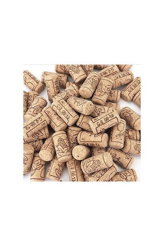 10 Adet Şişe Mantarı - Doğal Mantar Tıpa - Büyük Mantar Tıpası N11.56016 Çok Renkli