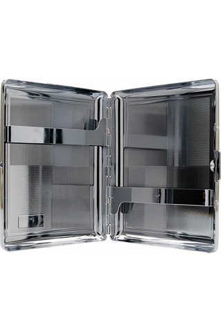 Giftbox Kare Desen Metal Sigara Tabakası