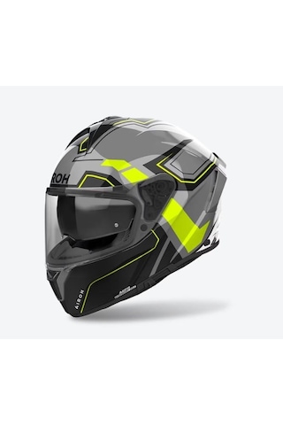 Airoh Spark 2 Dart Blue Gloss Kapalı Motosiklet Kaskı Gri Yeşil