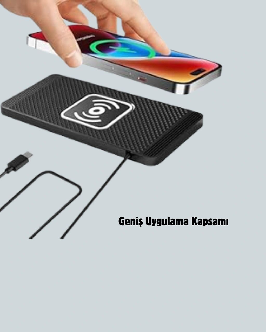 Kablosuz Manyetik Araç Şarj Pedi - Hızlı, Güvenli, Isınma Korumalı Tasarım