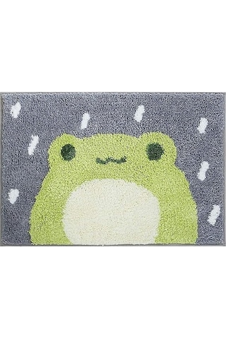 Banyo Paspası, Polyester, Makinede Yıkanabilir, Emici/kaymaz, 40x60 Cm, Çok Renkli