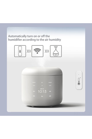 Folinda Tuya Wifi Akıllı Sıcaklık Nem Sensörü - Cihaz Senkronizasyonu, Mobil Uyarılar Ve Gerçek Zamanlı İzleme, 1 Adet Pil Dahil Değil