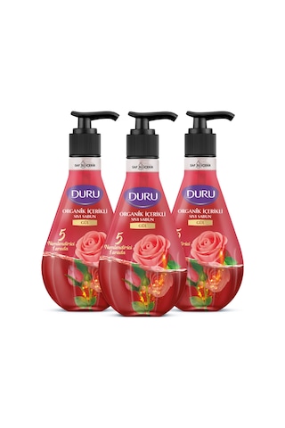 Organik Içerikli Gül Sıvı Sabun 3x500ml