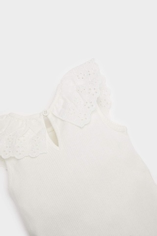 DeFacto Kız Bebek Dantel Yaka Atlet C4010A525SMER105 Ekru