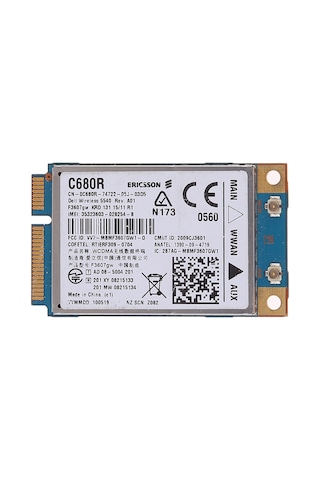 Sones Dell C680r Wwan Umts Wireless 5540 Dw5540 Ericsson F3607gw İçin Kablosuz Ağ Kartı