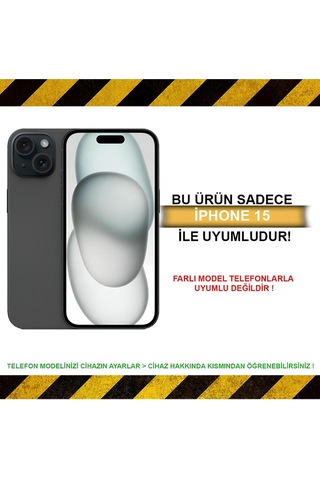 Apple Uyumlu iPhone 15 Kılıf El Tutamaçlı Kamera Korumalı A+ Kalite Silikon Kapak