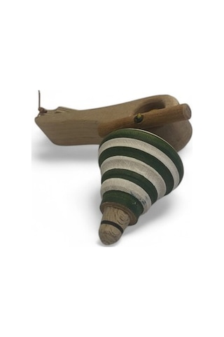 Neşeli Ahşap Topaç Yeşil