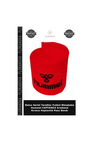 Delux Serisi Taraftar Futbol Müsabaka Hummel Captaın24 Armband Kırmızı Kaptanlık Pazu Bandı