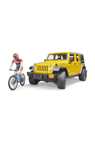 Bruder Jeep W. Rubicon & Bisiklet Ve Sürücüsü Br02543
