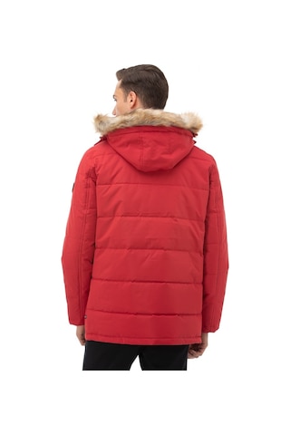 Nautica Nautıca Erkek Kırmızı Su Geçirmez Mont Desenli J03050T.6Nr Kırmızı