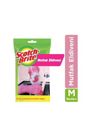 Scotch Brite Temizlik Eldiveni Pembe M