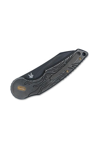 Fox Knives Jupiter Titanium Black & Bronze Kamp Çakı Siyah