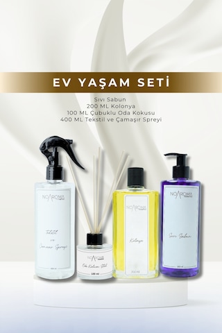 Ev Yaşam Seti Beyaz Zambak Kokulu 4 Lü Özel Seri