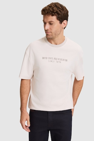 U.S. Polo Assn. Erkek Krem Tişört 50326976 Vr071
