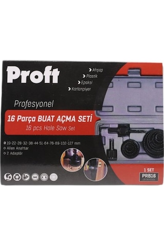 Proft Buat Panç Seti 16lı Mat Siyah