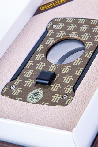 Cohiba Trinidad Özel Üretim Kahverengi Kelebek Dizayn Metal Puro Makası Kesici - Tr8290