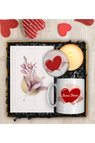 Sevgililer Gününe Özel Tasarım Kupa & Defter & Kupa