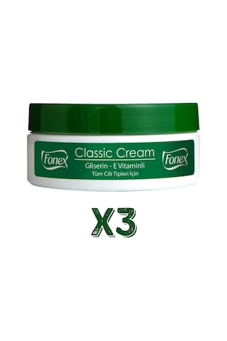 Fonex Klasik Nemlendirici Krem 175 ml 3 Adet