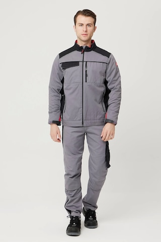 Allium Gabardin Mont Soğuk Havalarda Yüksek Koruma Gri-siyah