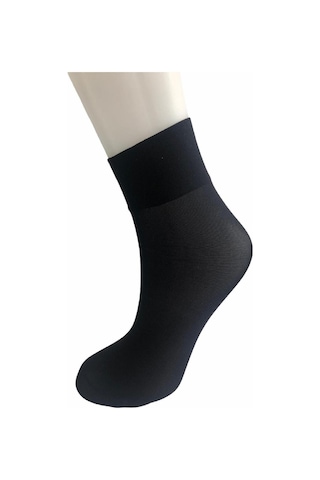 Vog 6'lı Orta Kalın Micro Fiber Siyah Soket Çorap - Siyah