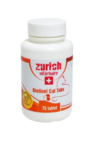 Zurich Kediler İçin Biotin Tüy Döküm Önleyici Tablet 75 Adet