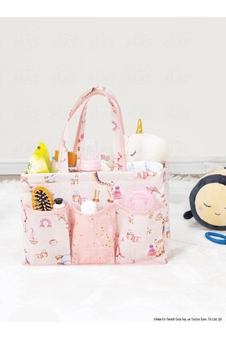 Modernavm Baby Bebek Bakım Çantası 15*43*14 Pembe Çok Renkli