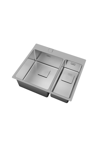 Teka Forlinea Rs15 2B 580 (Auto) Çift Hazneli Tezgahüstü/Tezgahasıfır (Flush) Paslanmaz Çelik Eviye - 115030013