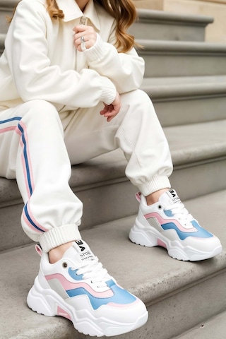 Dark Seer Kids Ds K 2110 Sneaker 2025 Kız Çocuk Beyaz-mavi