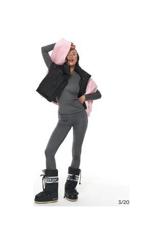 Make Mess Spor Dar Kesim Uzun Kollu Üst 298675840 Gri