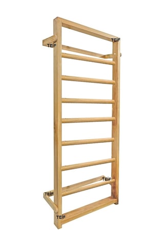 Tırmanma Merdiveni-Ahşap Duvar Barı-İsveç Tırmanma Duvarı Ahşap Merdicen Çok Renkli