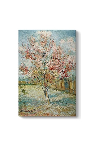 Vincent Van Gogh - Pembe Şeftali Ağaçları Tablosu 100 X 140