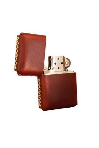 Cronder Hakiki Deri Çakmak Kılıfı Kahverengi