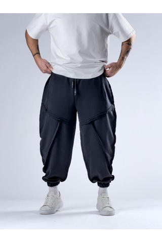 Cocopelli Dikiş Detaylı Siyah Erkek Jogger Pantolon Coc2772 Siyah