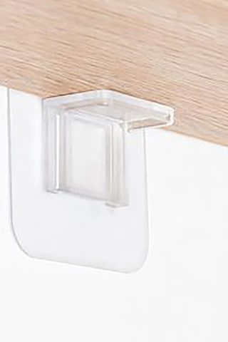 8 Adet Yapışkanlı Raf Destek Aparatı Dolap Raf Tutucu Sabitleyici Klips Askı 8li Çok Renkli