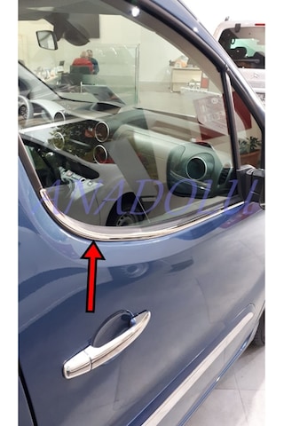 Citroen Berlingo Krom Cam Çıtası 2 Parça 2008 Üzeri