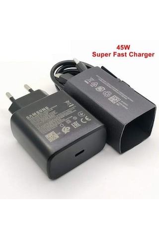Samsung Uyumlu EP-TA845XWEGWW 45 W Type-C Hızlı Şarj Cihazı Siyah