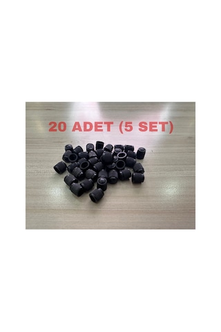 20 Adet Universal Siyah Plastik Orijinal Standart Lastik Sibop Kapağı Seti 4x5 Kapak Set