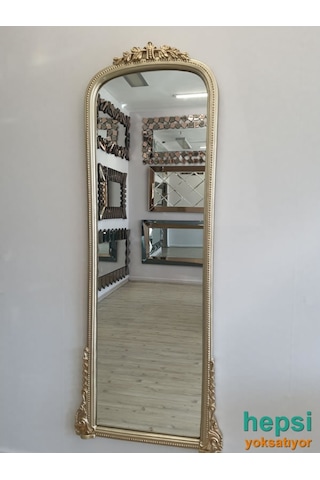 Matmazel Model Platin Altın Renk Varaklı Boy Aynası